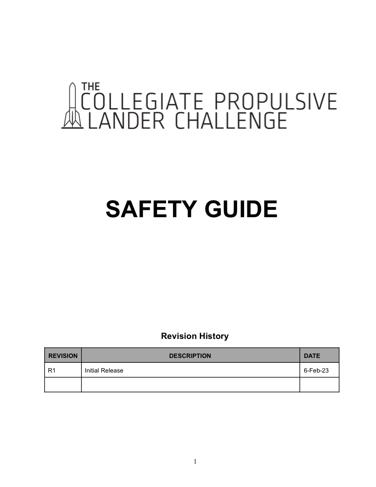Safety Guidelines — first page preview